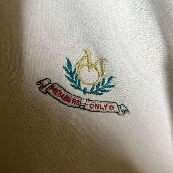 VNTG MEMBERS ONLY 80s embroidered crewneck sweater XXLT - Picture 6 of 6